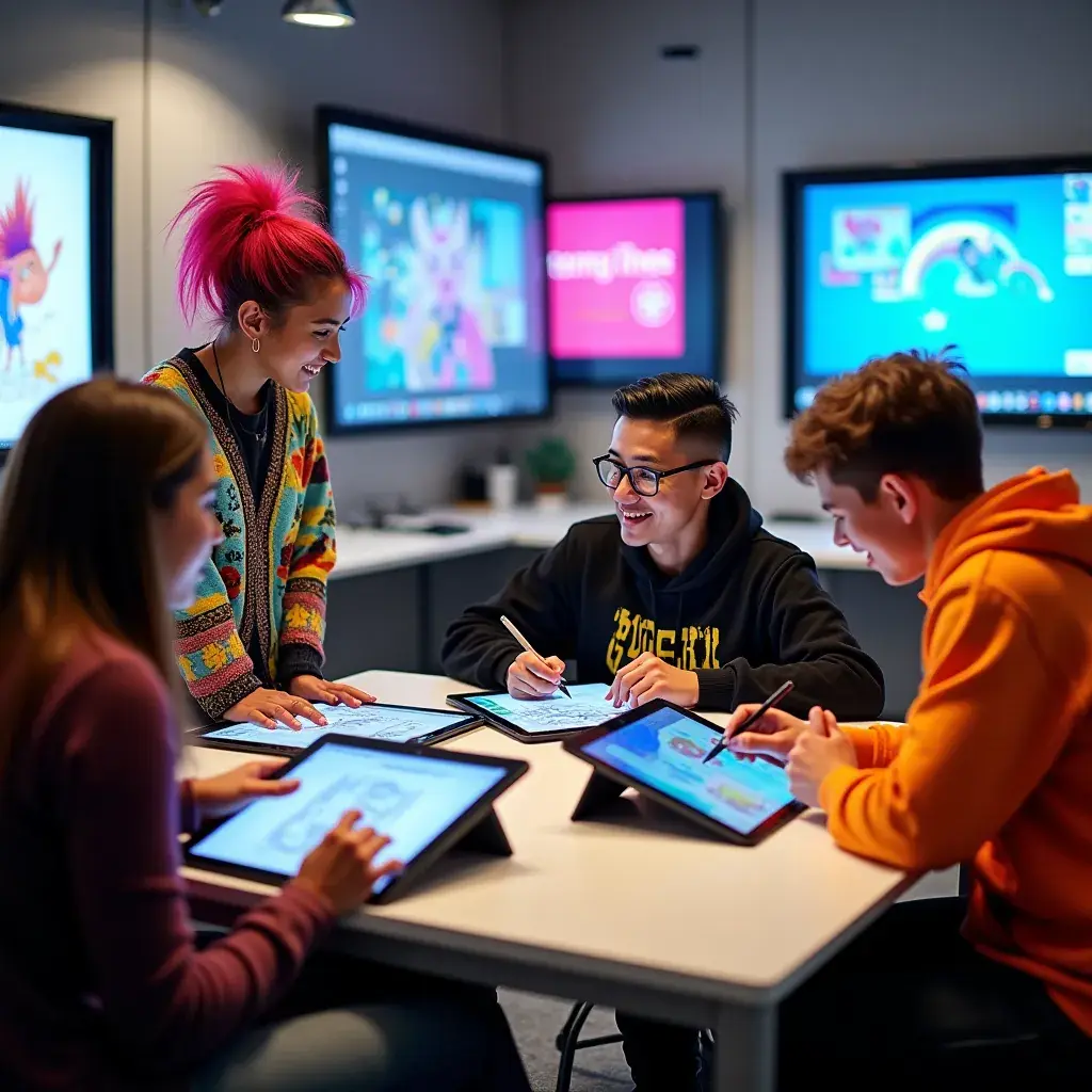 Modern office workspace